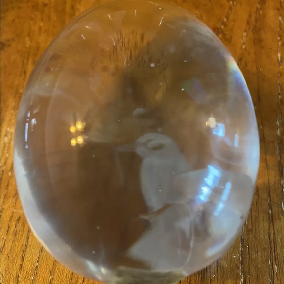 Vintage Ekenas Sweden Hummingbird Egg-Shaped Paperweight EUC! - Picture 7 of 9